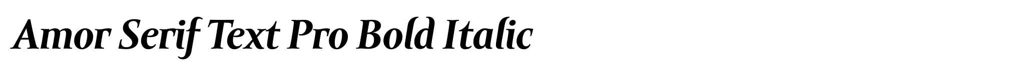 Amor Serif Text Pro Bold Italic image